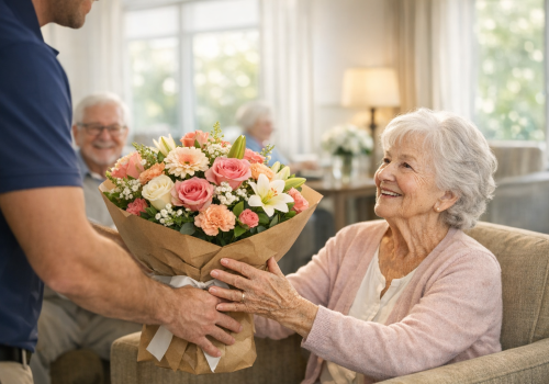 Flowers Delivery to Senior Home