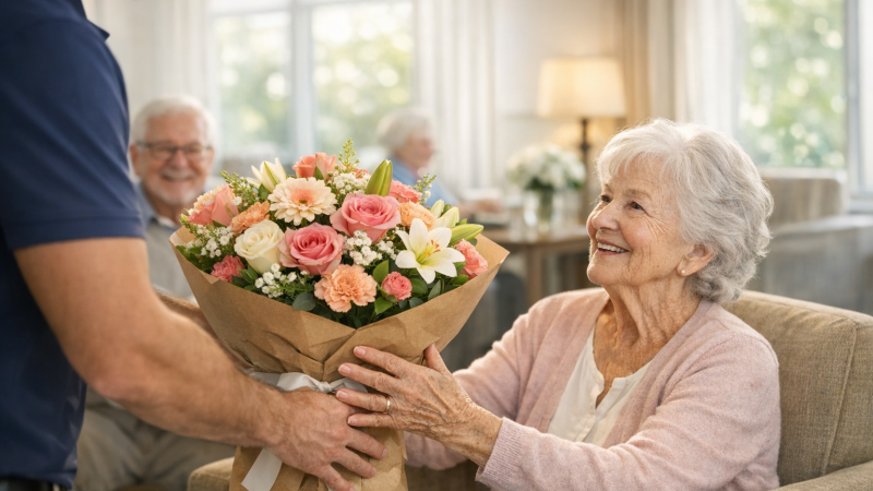 Flowers Delivery to Senior Home