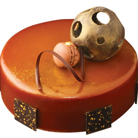 Belgian Chocolate Caramel Mousse Cake