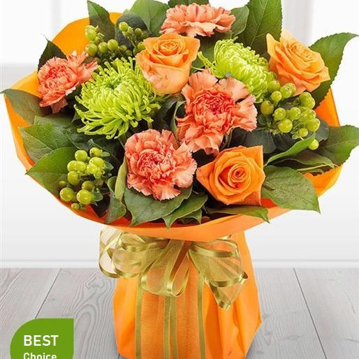Orange World Vase Bouquet