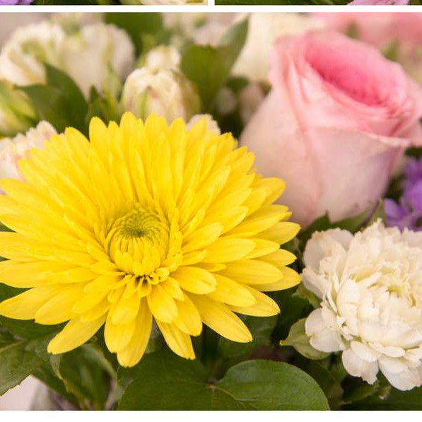 Sweet Pastel Garden Vase Arrangement