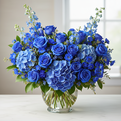 Ocean Blue Elegance Bouquet