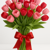 Passionate Tulips and Rose Bouquet