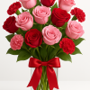 Passionate Tulips and Rose Bouquet