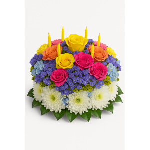 Your Wish Is Granted Birthday Cake Bouquet