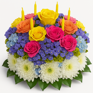 Your Wish Is Granted Birthday Cake Bouquet
