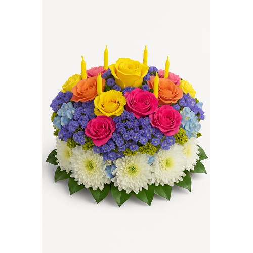 Your Wish Is Granted Birthday Cake Bouquet