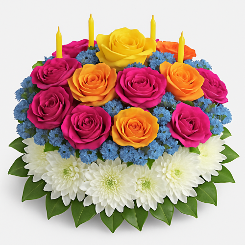 Your Wish Is Granted Birthday Cake Bouquet