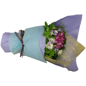 Purple Queen , Eighteen Purple Roses Bouquet