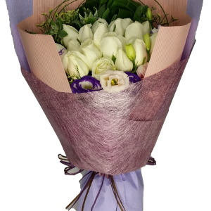My Pure Lover, 18pcs Roses Bouquet