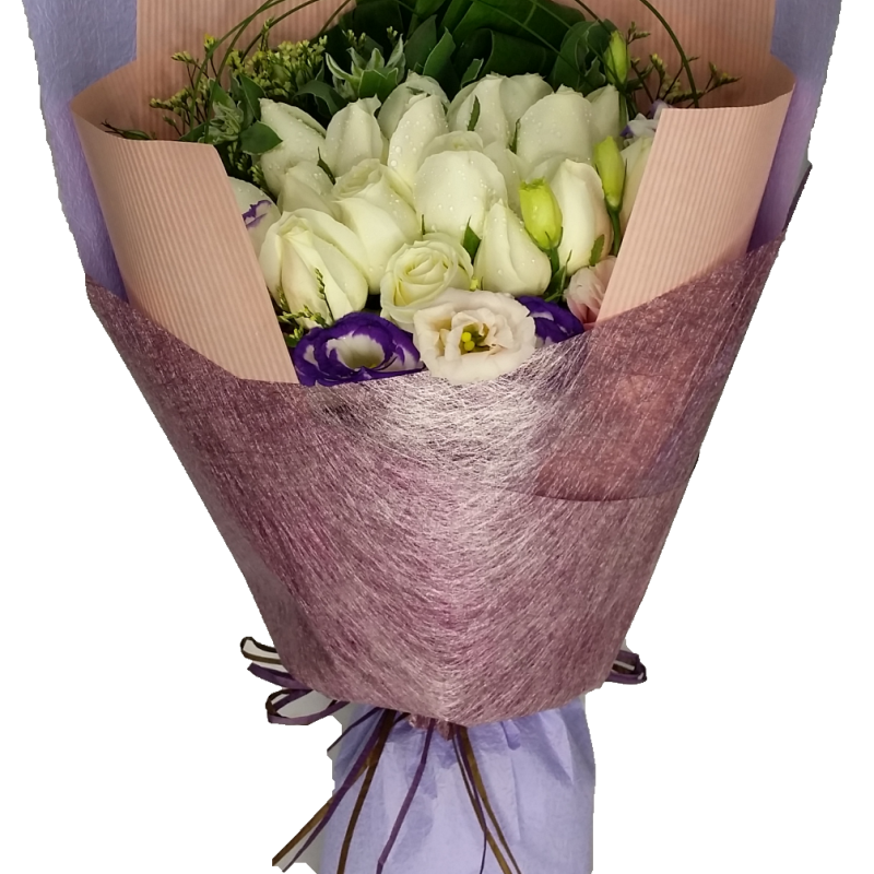 My Pure Lover, 18pcs Roses Bouquet