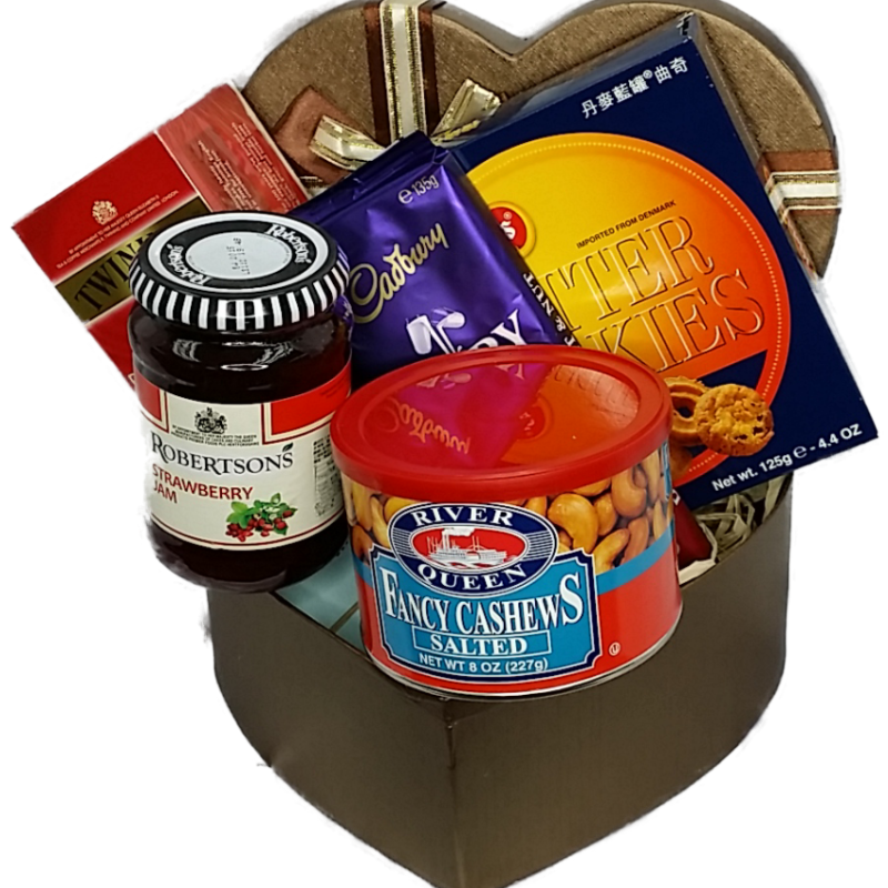 Canada Flower Gifts Holiday Heart Indulgence Hamper 2750
