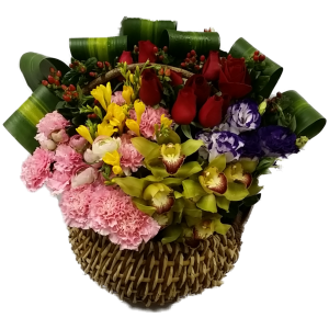 Canada Flower Gifts Timeless Devotion Mixed Flower Basket