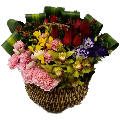 Canada Flower Gifts Timeless Devotion Mixed Flower Basket