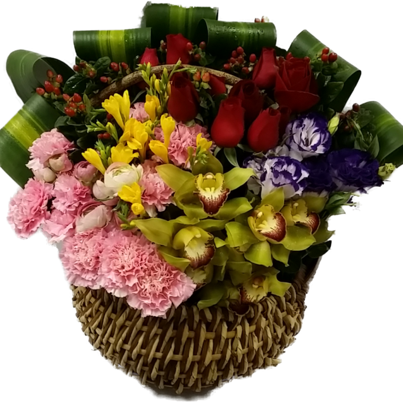 Canada Flower Gifts Timeless Devotion Mixed Flower Basket