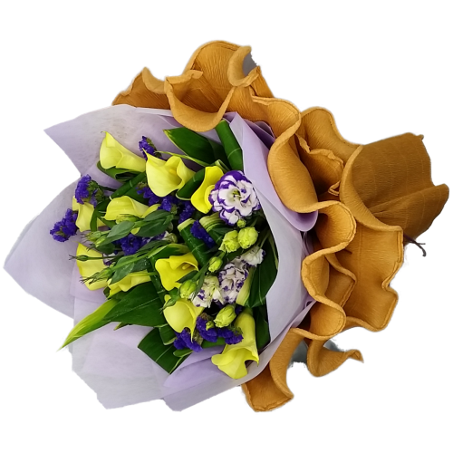 Canada Flower Gifts Golden Glow Calla Lily Bouquet 2754