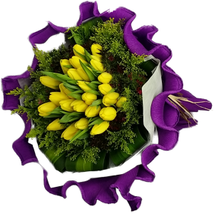 Canada Flower Gifts Golden Years Tulip Celebration Bouquet 2764