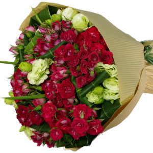 Calgary Ruby Petite Red Romance Mini Roses Bouquet 2853