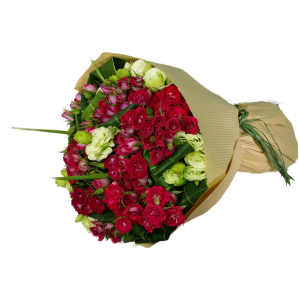 Calgary Ruby Petite Red Romance Mini Roses Bouquet 2853