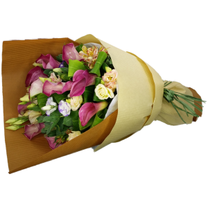 Calgary Ruby Pink Power Calla Lily Dream Bouquet 2861