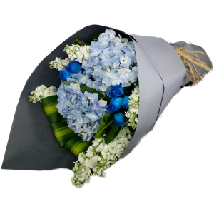 Calgary Ruby Whispering Blue Bouquet
