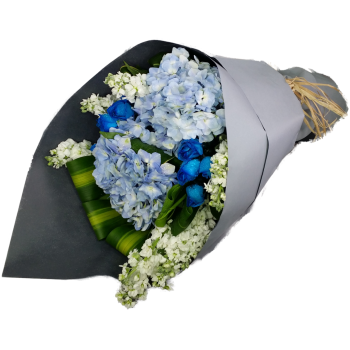 Calgary Ruby Whispering Blue Bouquet