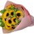 Airdrie Flowers Direct Golden Radiance Bouquet Ten Sunflowers