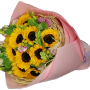 Sunny Smiles 10 Sunflowers in Bouquet
