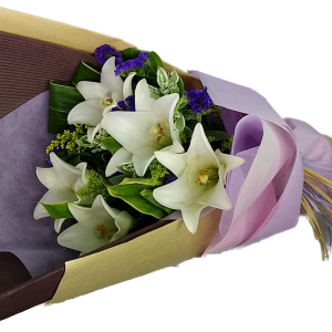 Calgary Ruby Flower Shop Purity in Bloom White Lily Bouquet 2785