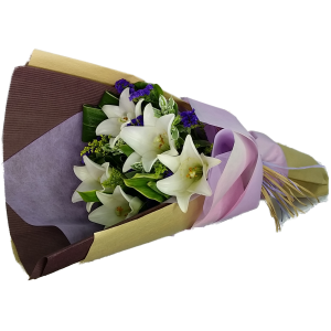 Calgary Ruby Flower Shop Purity in Bloom White Lily Bouquet 2785