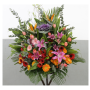Vivid Success Floral Basket for Congratulations