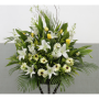 Tranquil Harmony White Lily Basket