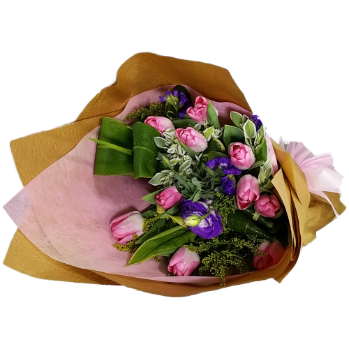 Calgary Ruby Tulip Bouquet Blushing Serenity 2801