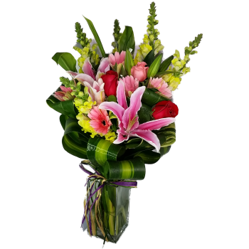 Calgary Ruby Blissful Harmony Vase Arrangement 2798