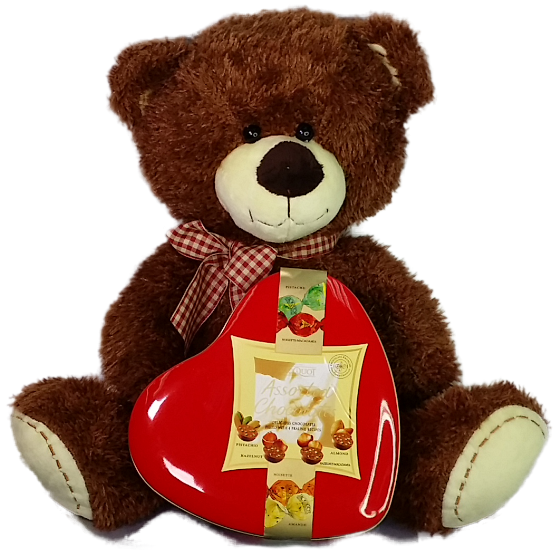 Heartfelt Teddy and Chocolate Surprise