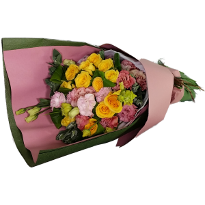 Calgary Ruby Flower Shop Golden Glow Yellow Roses Bouquet 2804