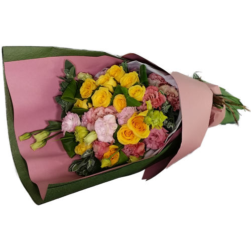 Calgary Ruby Flower Shop Golden Glow Yellow Roses Bouquet 2804