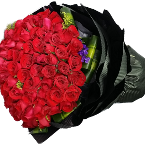 Calgary Ruby Flower Shop Forever My Love 100 Long Stem Red Roses Bouquet