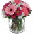 Calgary Ruby Pink Blushing Delight Vase Arrangement 2824