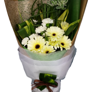 Calgary Ruby Simply White Sympathy Bouquet