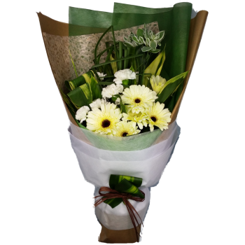 Calgary Ruby Simply White Sympathy Bouquet