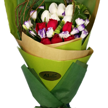Bird Paradise with Roses Bouquet