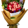 Blushing Harmony Three Dozen Roses Bouquet