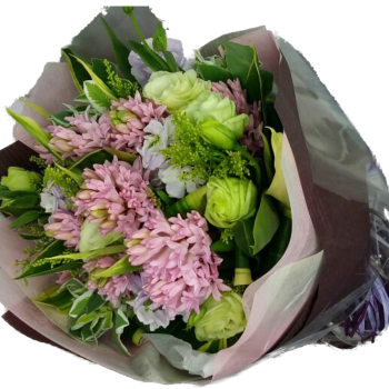 Charming Purity Seasonal Hyacinth Bouquet