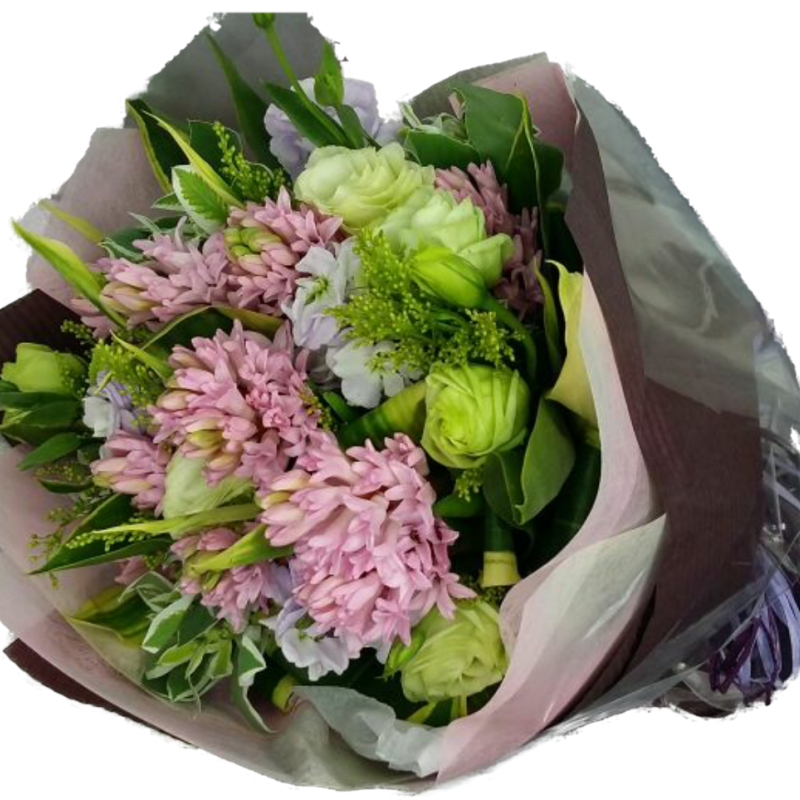 Charming Purity Seasonal Hyacinth Bouquet