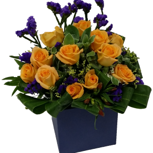 One Dozen Roses Box Arrangement