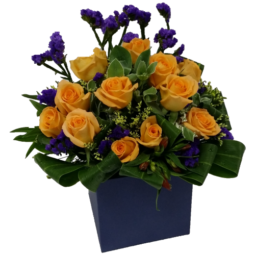 One Dozen Roses Box Arrangement