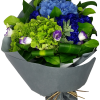 Crystal Blue Roses with Hydrangea Bouquet