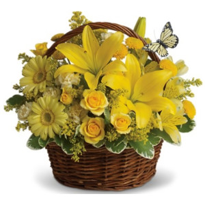 YYC Flowers Sunlit Basket of Joy 2908