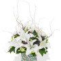 White Oriental Lily Arrangement 